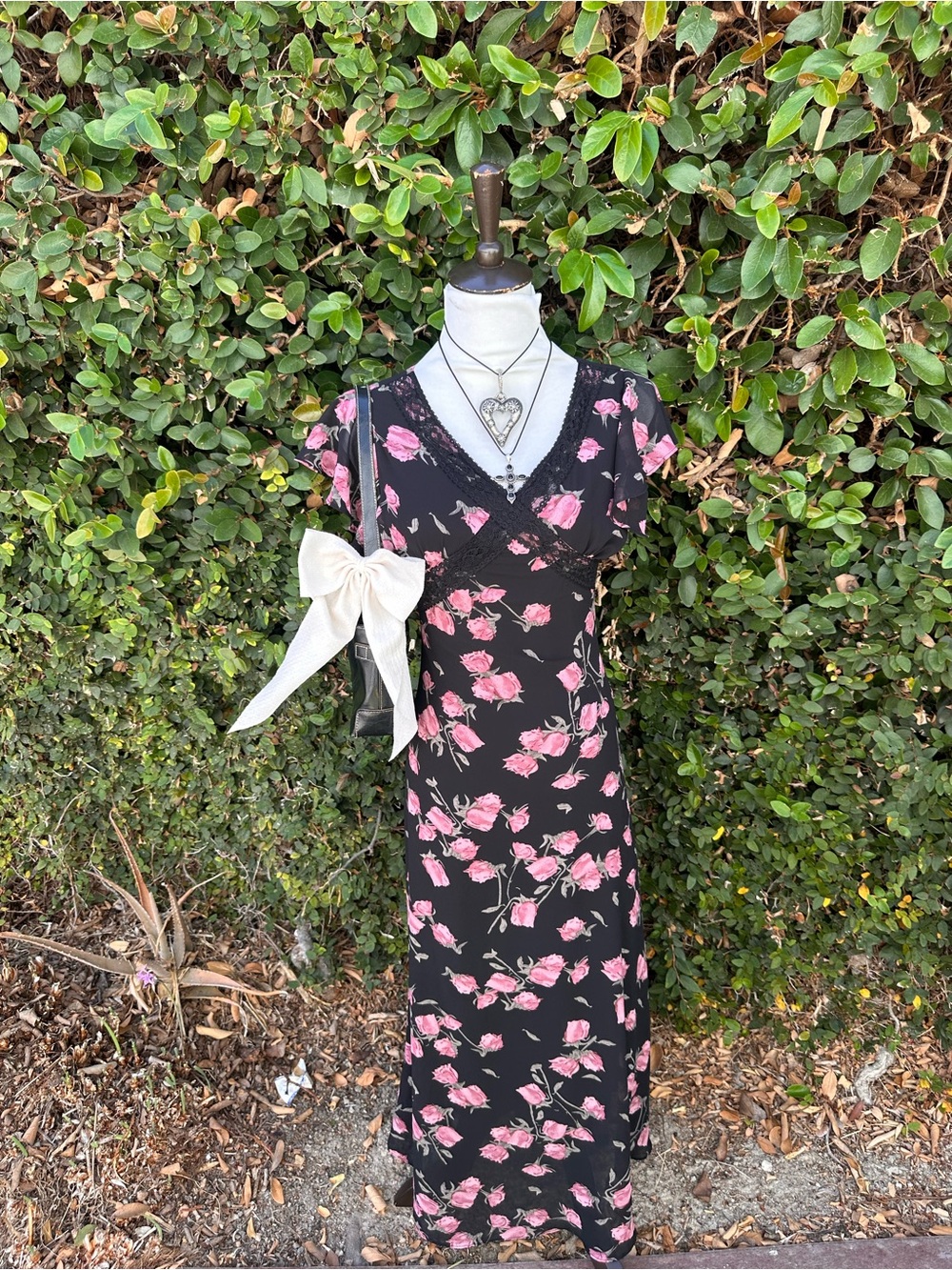 ✨2000’s Floral baby doll maxi dress